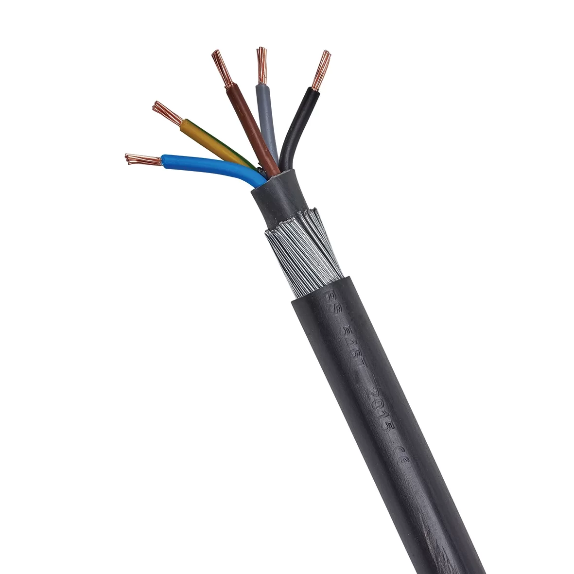 novato lino cobertura 50mm x 5 Core SWA Cable Per Metre