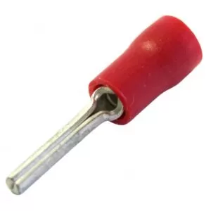 0.15-1.5mm x 9.5mm Red wire pin terminal cable lugs