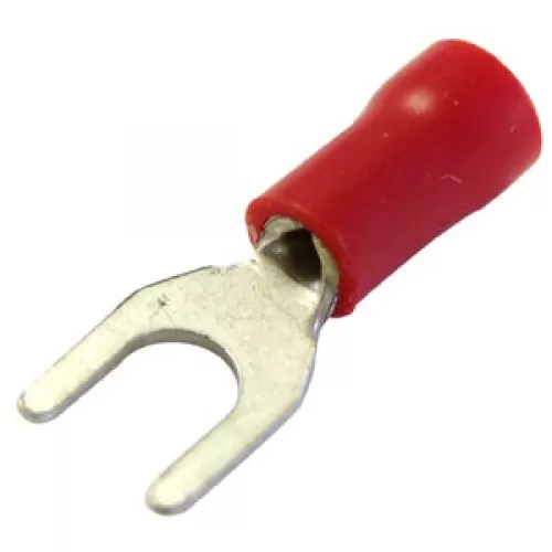 0.15-1.5mm x 4.3mm Red Fork terminal cable lugs