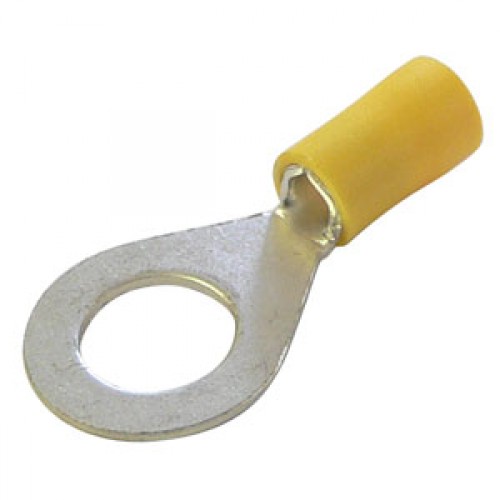 4.00-6.0mm x 10mm Yellow ring terminal cable lugs
