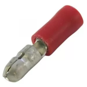 0.15-1.5mm x 4.0mm Red bullet male terminal cable lugs